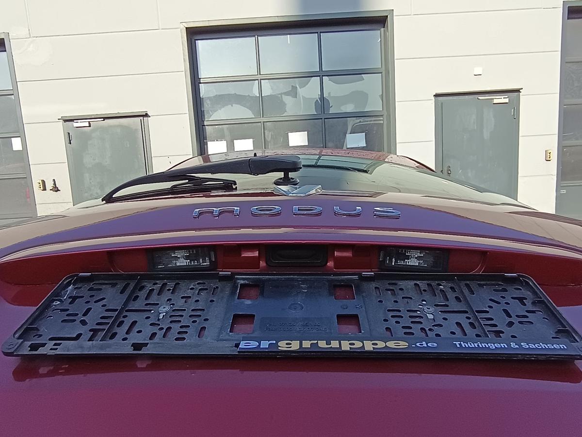 Renault Modus original Heckklappe mit Scheibe TEB76 Red of Fire Baujahr 2005