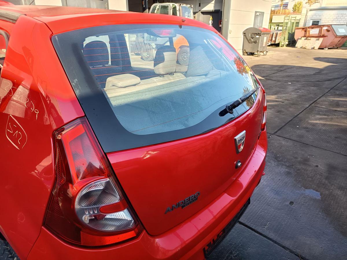 Dacia Sandero 1 BS original Heckklappe mit Scheibe OV21D Red Passion Bj 2009
