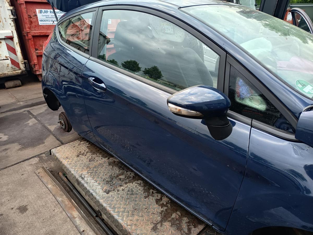 Ford Fiesta Mk7 original T&uuml;r rechts Beifahrer Blazer blau Rohbau Bj 2013