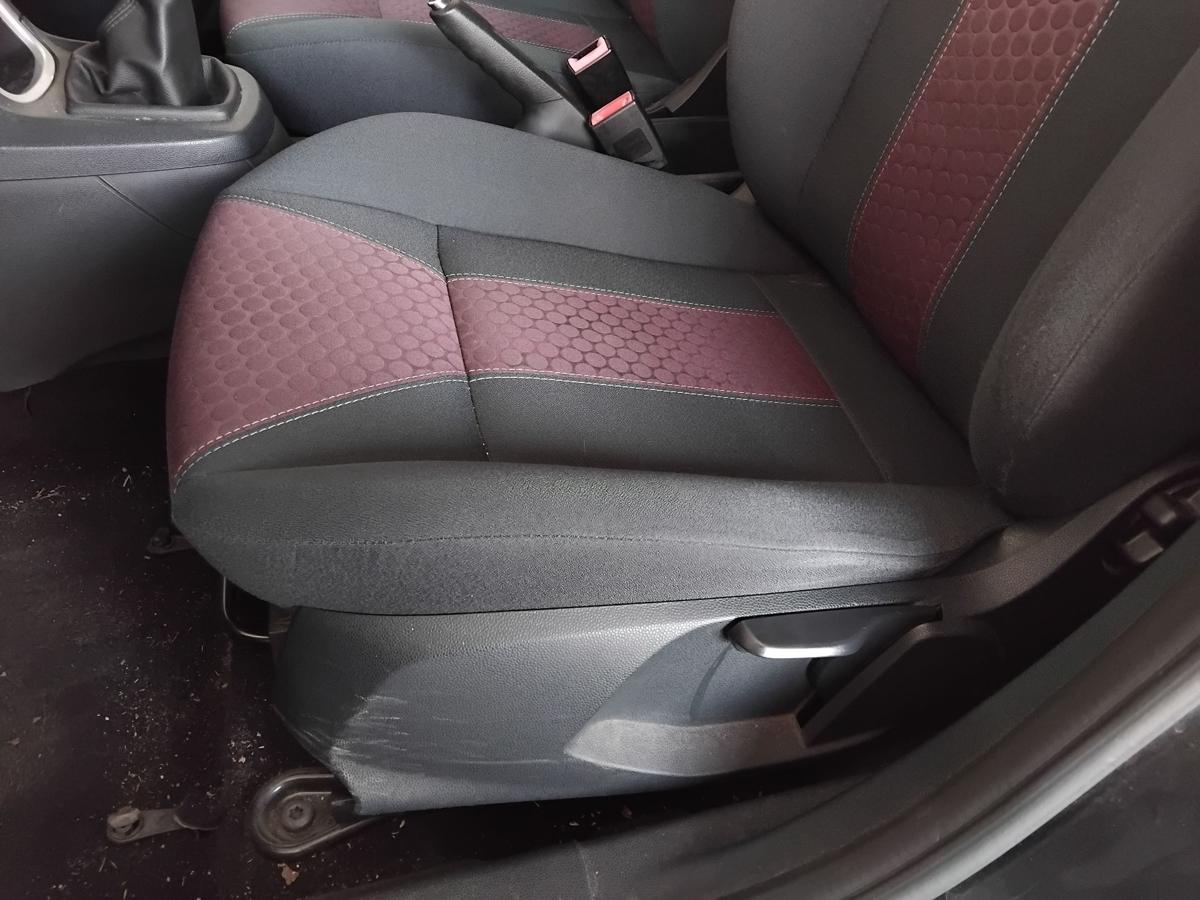 Ford Fiesta JA8 Sitz vorn links Fahrersitz 5-Türer Stoff dunkelgrau BJ2009
