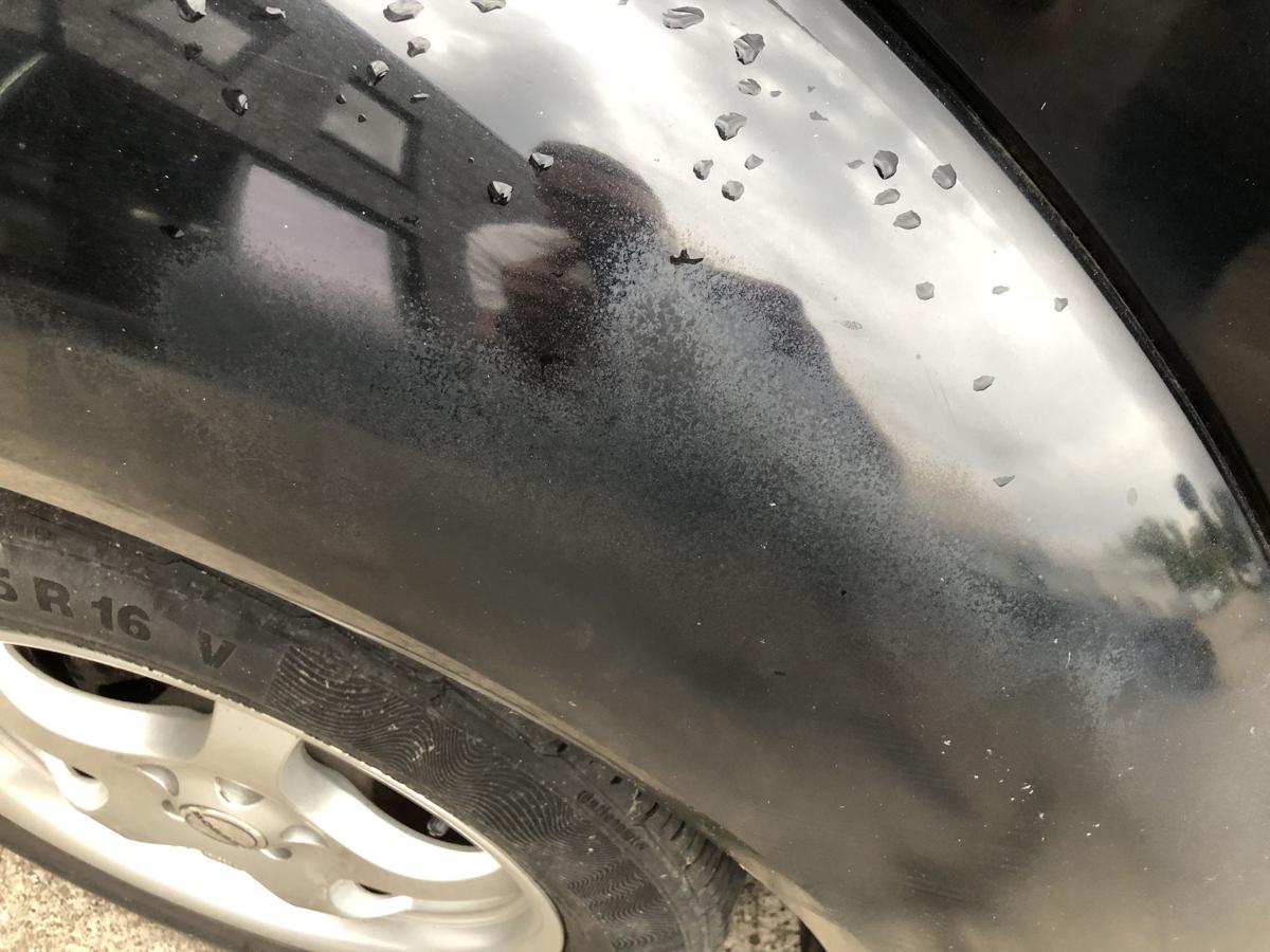 VW New Beetle 9C Kotflügel hinten rechts Radlauf L041 Brillantschwarz