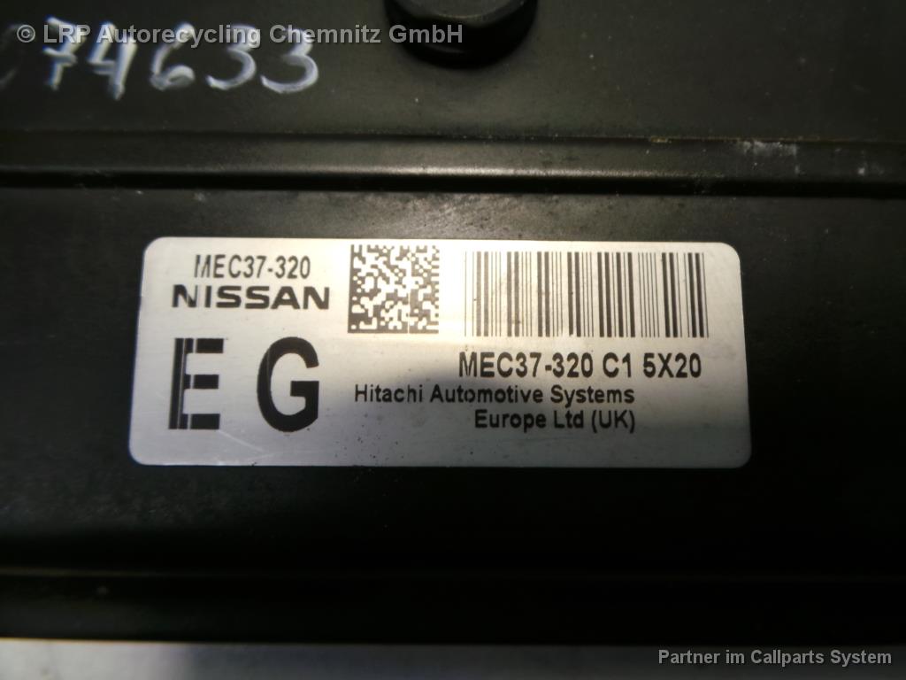 Nissan Micra K12 BJ 2006 Motorsteuergerät Steuergerät Motor MEC37-320C15X20