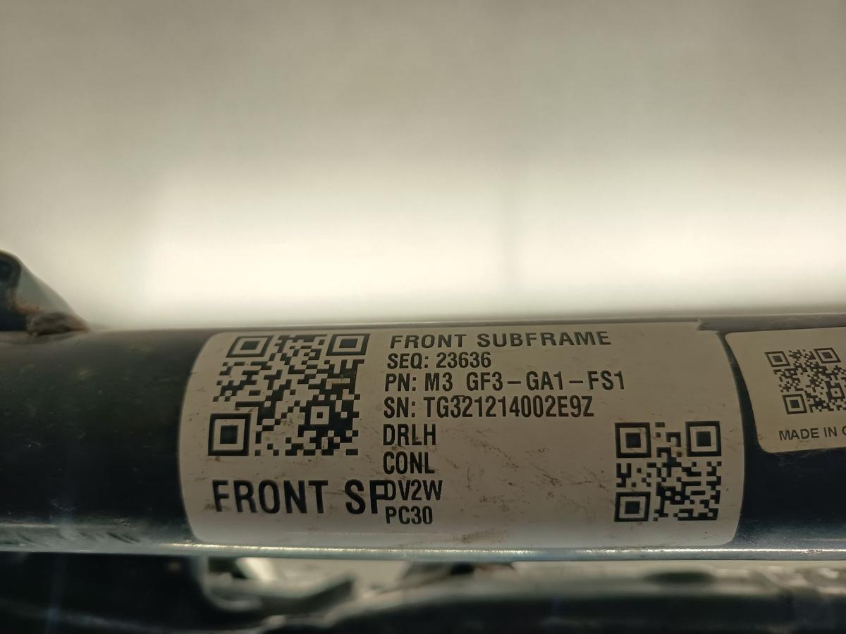 Tesla Model 3 original Vorderachstr&auml;ger GF3GA1FS1 Baujahr 2021