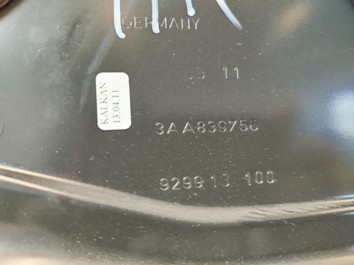 VW Passat 3C B7 Variant Fensterheber hinten rechts Motor Mechanik Grundplatte