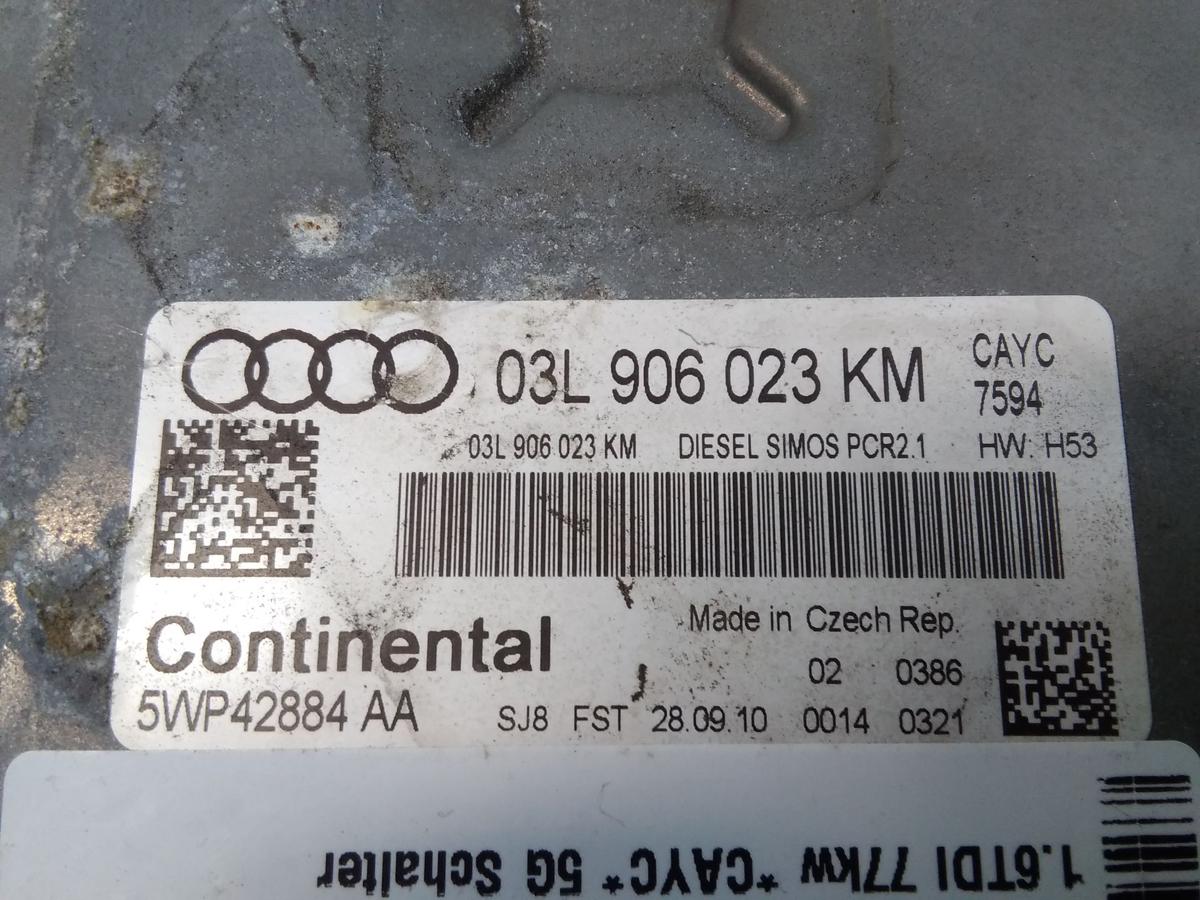 Audi A1 8X original Motorsteuerger&auml;t 1.6TDI 77kw CAYC BJ2010 03L906023KM