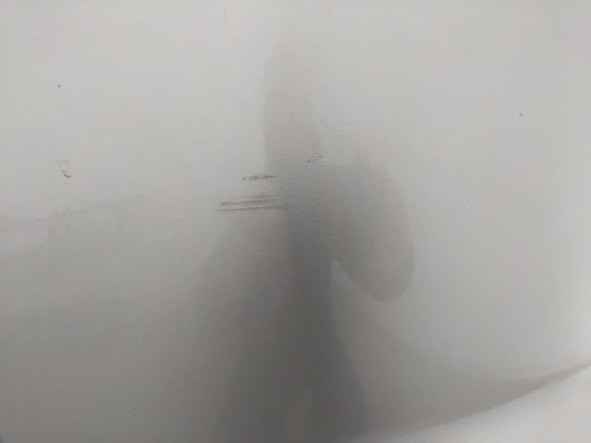 Peugeot 308 I orig.Sto&szlig;stange Sto&szlig;f&auml;nger hinten mit Parkhilfe BJ2009 ETS aschgraumetallic