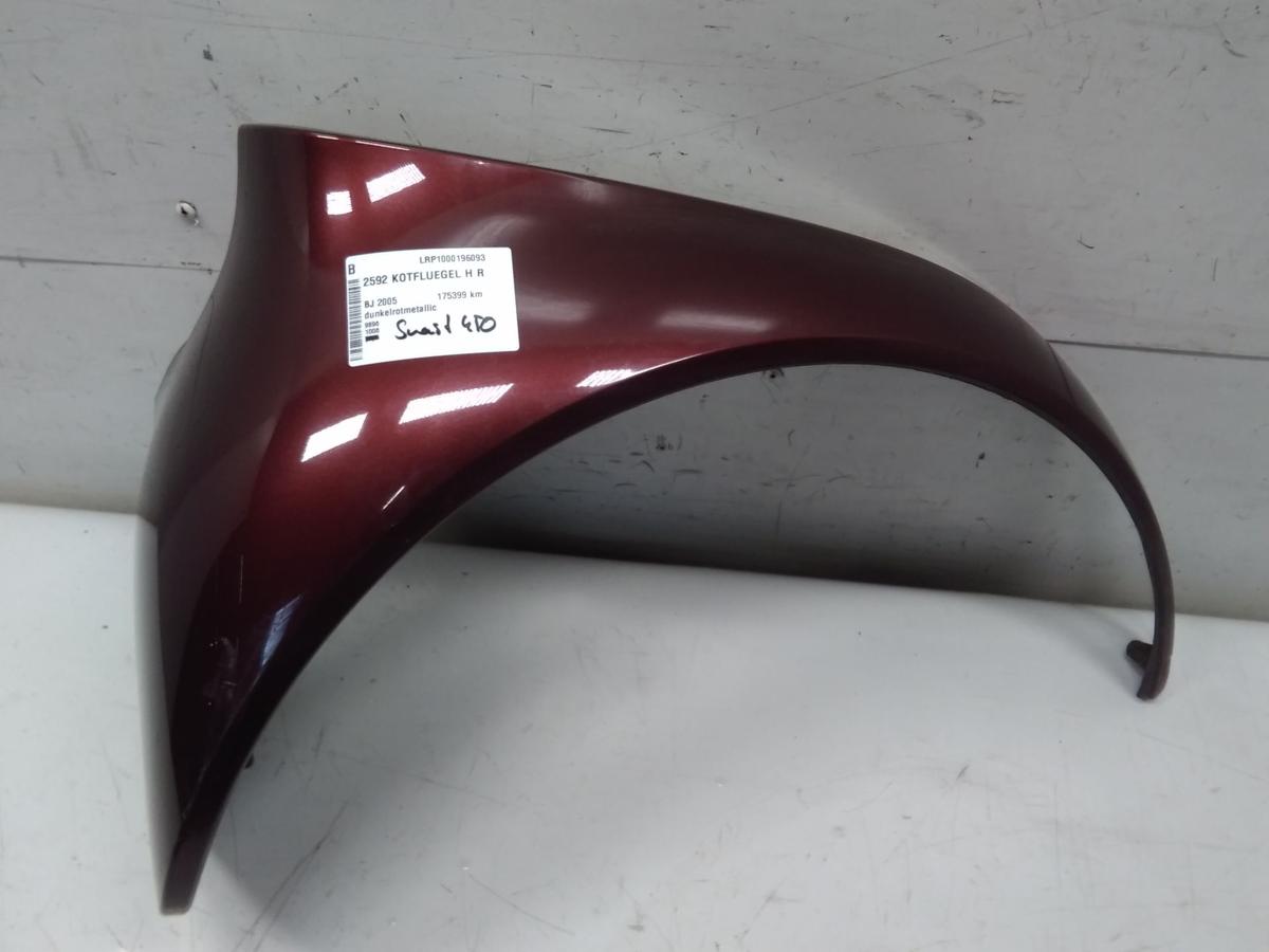 Smart Coupe 450 original Kotflügel Stoßstangenecke hinten rechts Bj.2005 dunkelrotmetallic