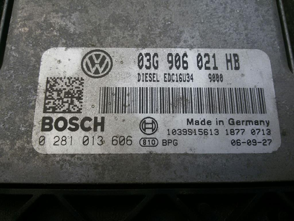 VW Golf 5 1K 03G906021HB Steuergerät Motor 1.9TDI 77kw BLS LA7T BJ2006