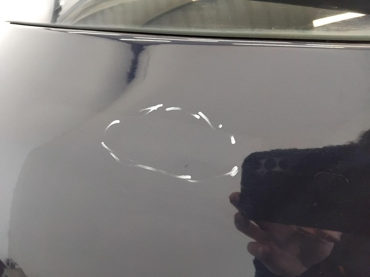 Renault Megane 3 Flie&szlig;heck Heckklappe NV472 Bleu Crepuscule mit Heckscheibe BJ09