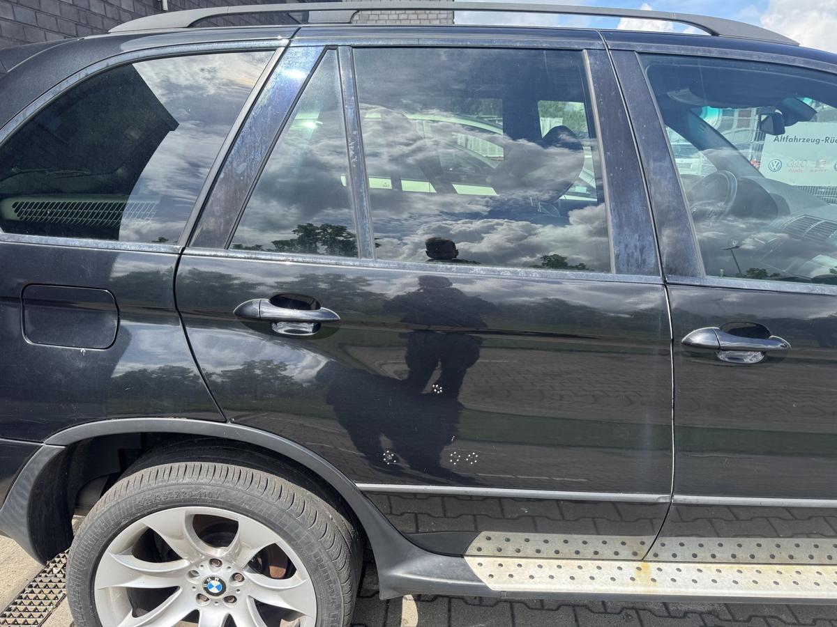 BMW X5 E53 original T&uuml;r hinten rechts 475 Blacksaphire Metallic Rohbau Bj.2003