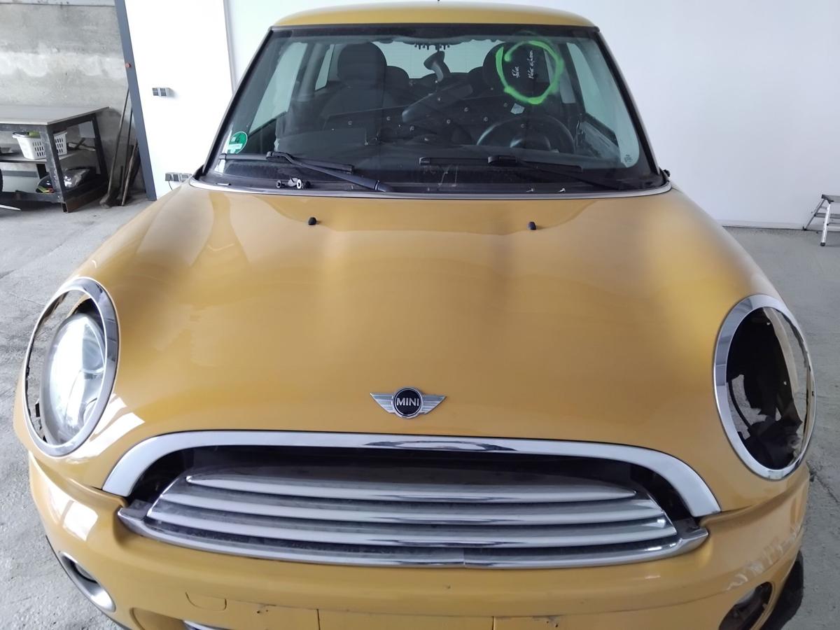 Mini II R56 One Motorhaube Deckel vorn besch&auml;digt A58 Mellow Yellow BJ2008