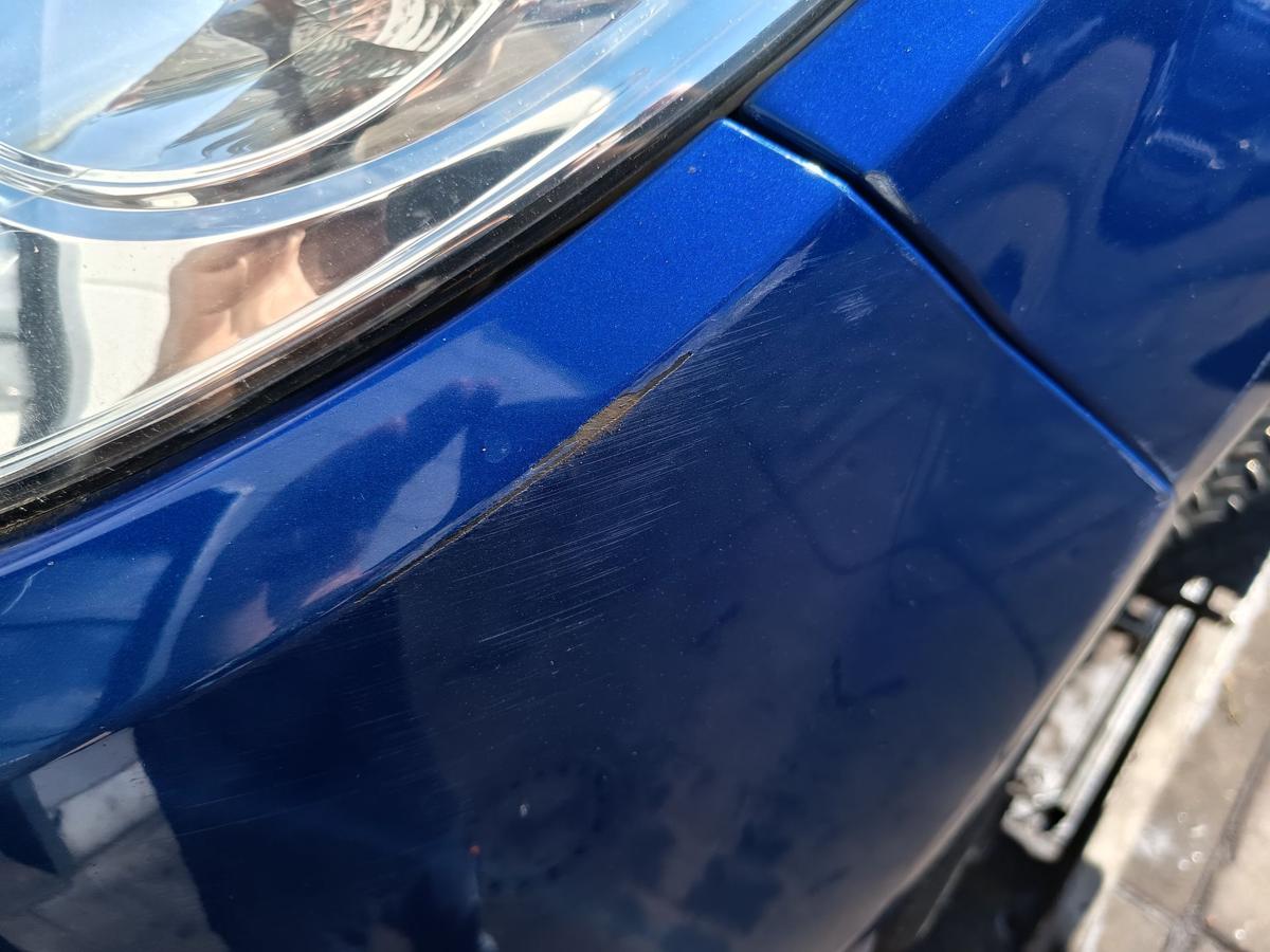 Dacia Sandero 1 BS original Sto&szlig;stange F&auml;nger vorn Front TERNA Blue Bj 2009