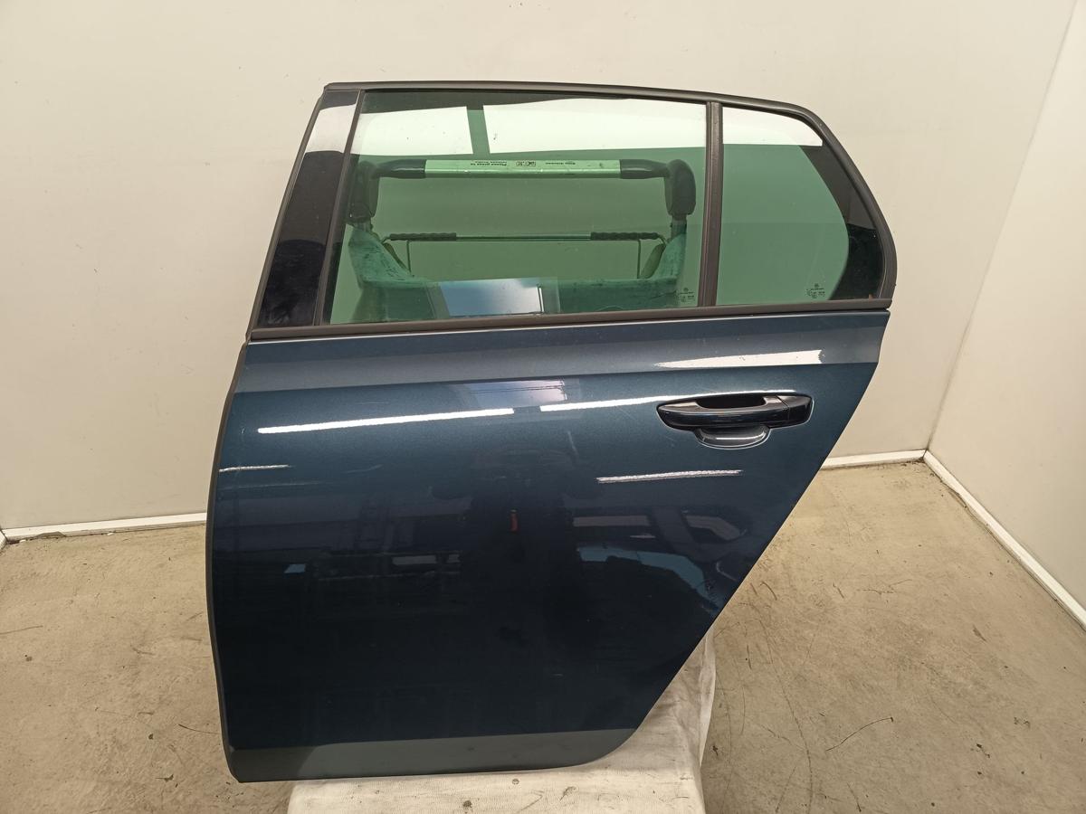 Golf VI Bj 2009 original Tür links hinten ROHTÜR LC5F Blue Graphit Perl