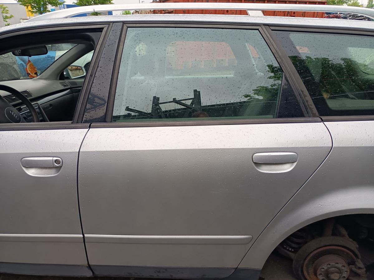 Audi A4 B6 Kombi original T&uuml;r hinten links LY7W Lichtsilber Metallic Bj 2002