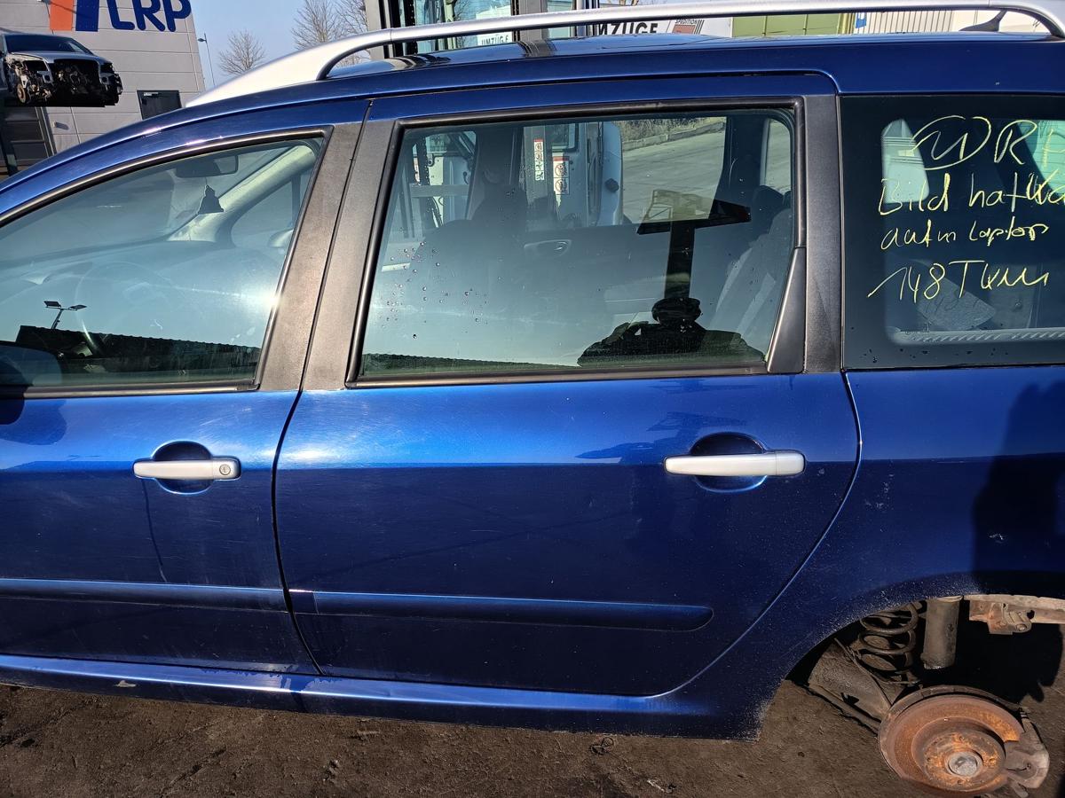 Peugeot 307 SW original T&uuml;r hinten links Fond EGE Chinablau Bj 2004