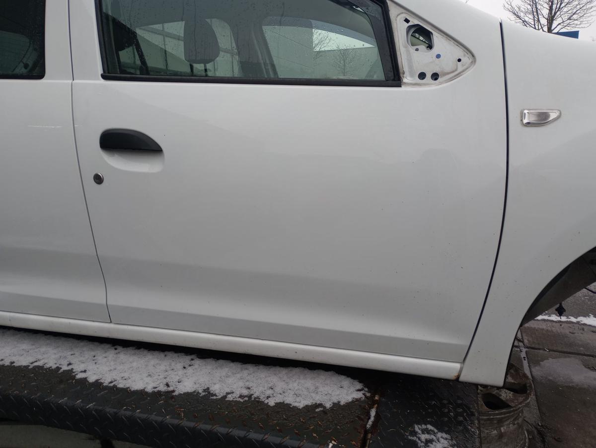 Dacia Sandero II 2 B8 orig Tür vorn rechts Beifahrertür OV369 Ice white Bj 2013