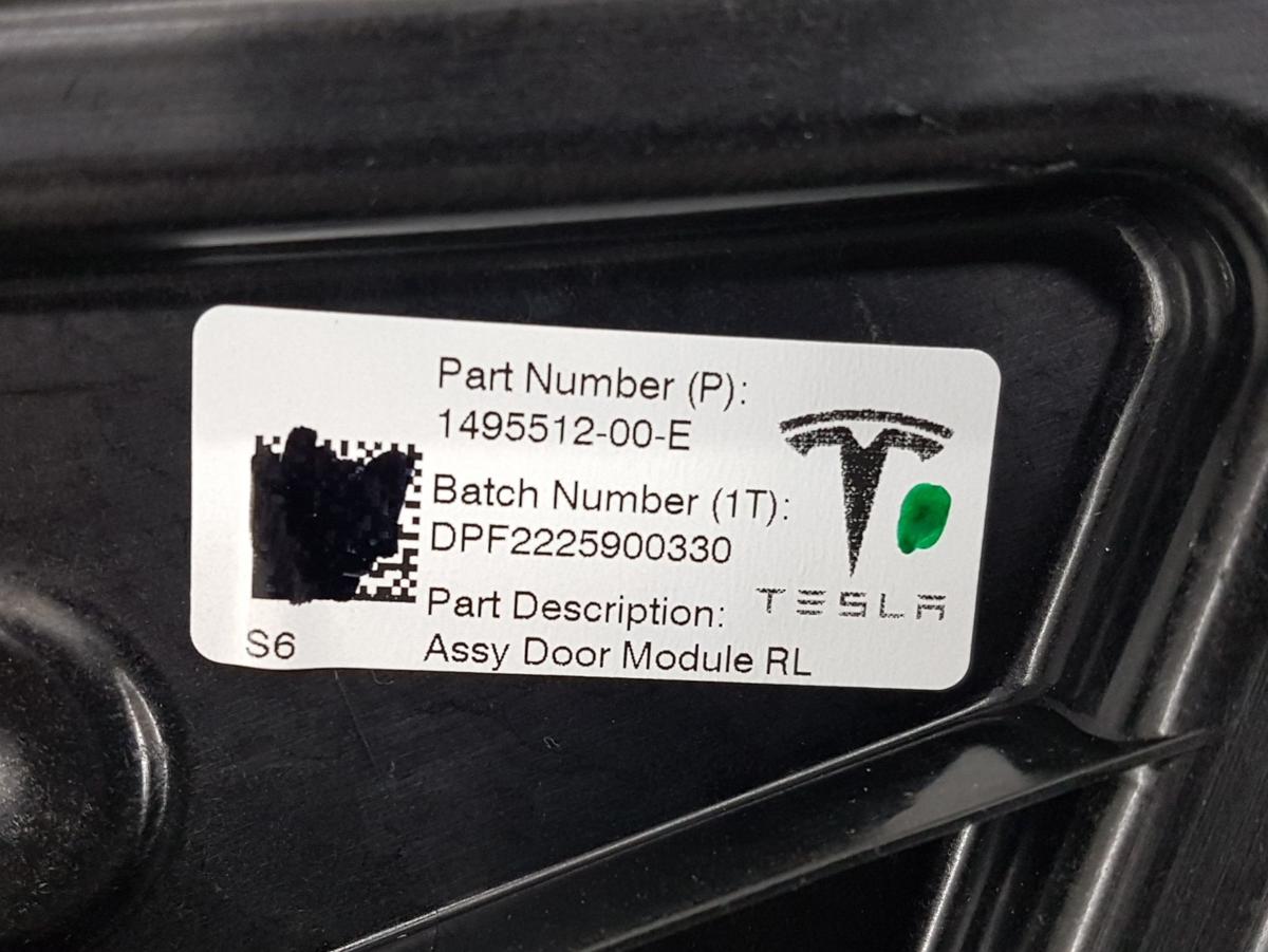Tesla Model Y Fensterheber hinten links Bj22 149551200E 152680600B mit Motor