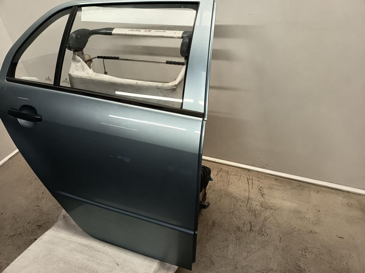 Skoda Fabia 6Y Limo ab 2004 original Tür hinten rechts LF7U-Stone Grey Metallic