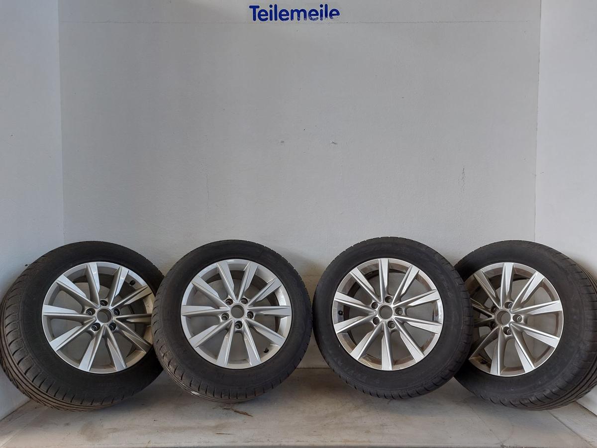 VW Tiguan 5N ab 2011 Radsatz 17 Zoll Alufelgen Sommerreifen Komplettradsatz OE