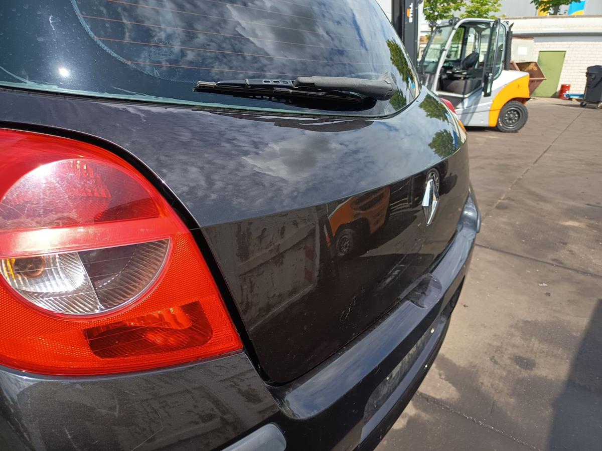 Renault Clio III original Heckklappe mit Scheibe 676 Perlmuttschwarz Bj 2006