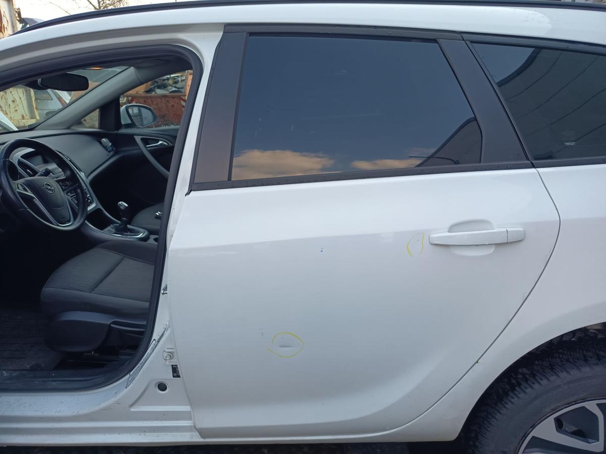 Opel Astra J Sports Tourer original T&uuml;r hinten links Fond Z40R Schneewei&szlig; Bj2013