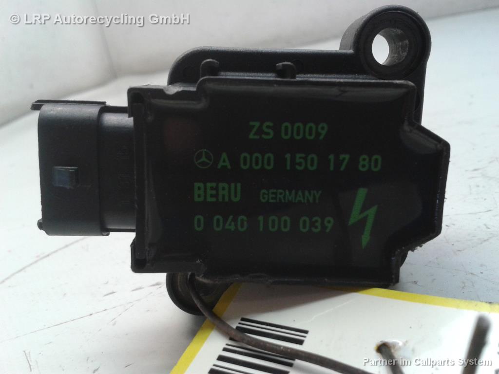 Mercedes Benz W203 BJ2000 Zündspule Kerzenstecker A0001501780 Beru 3