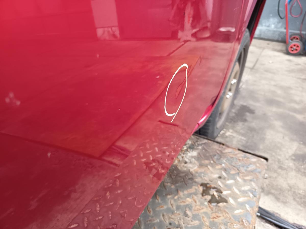 Nissan Micra K13 original T&uuml;r vorn rechts Beifahrer AY4 Kaminrot Bj 2013