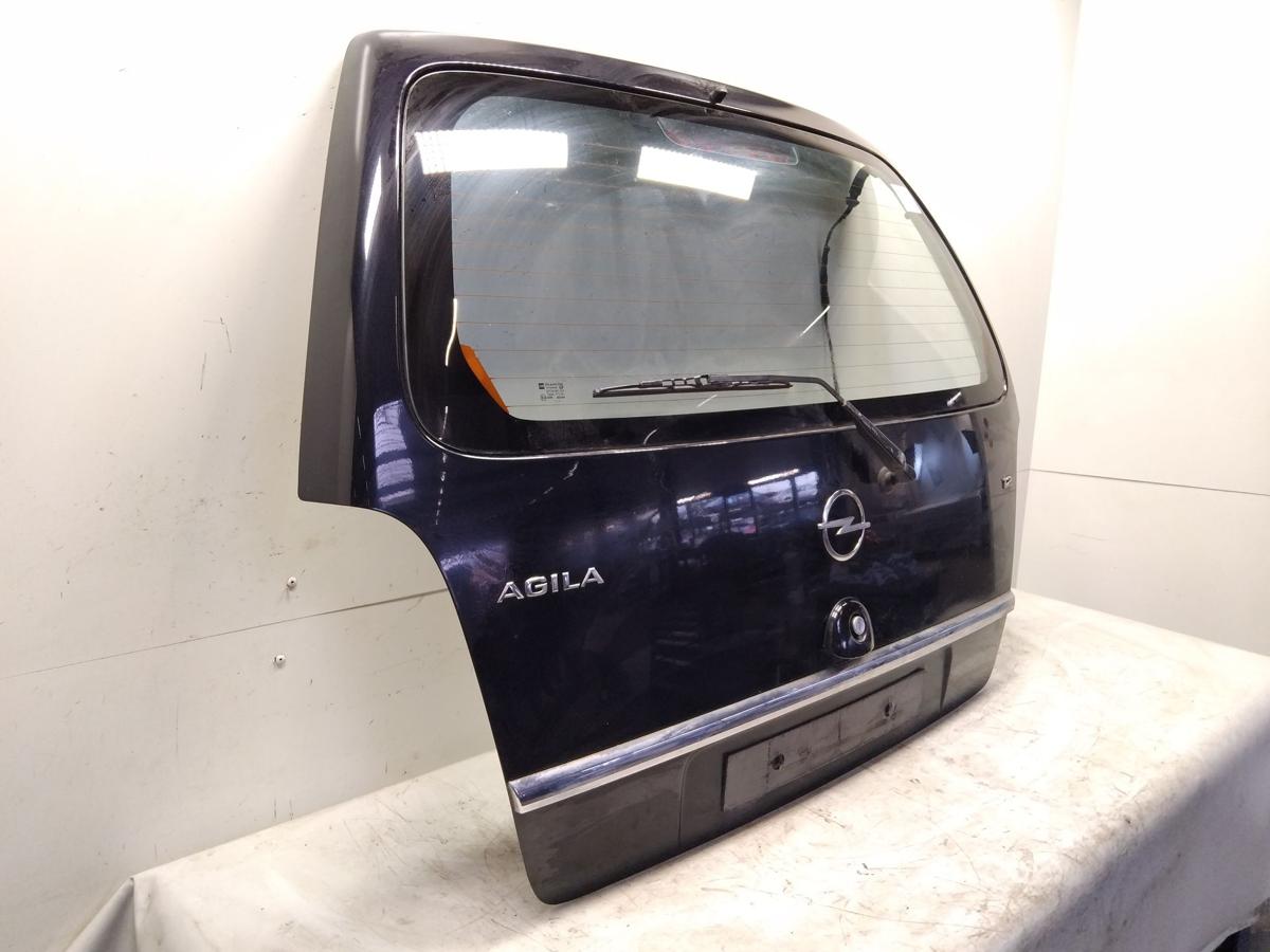 Opel Agila A Heckklappe saphirschwarzmetallic Z20R mit Heckscheibe Bj.2003