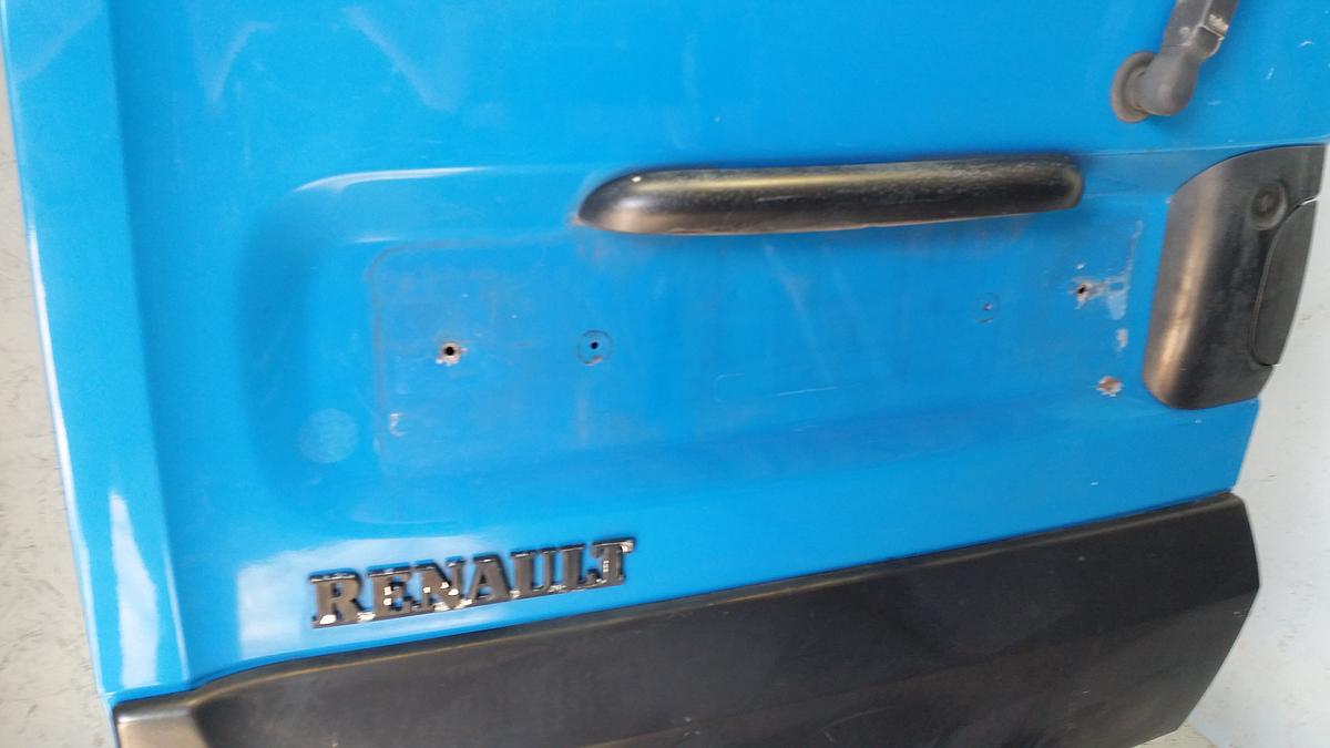 Renault Kangoo FC Bj 2000 orig Hecktür links Heckflügeltür O423 Alpine Blau