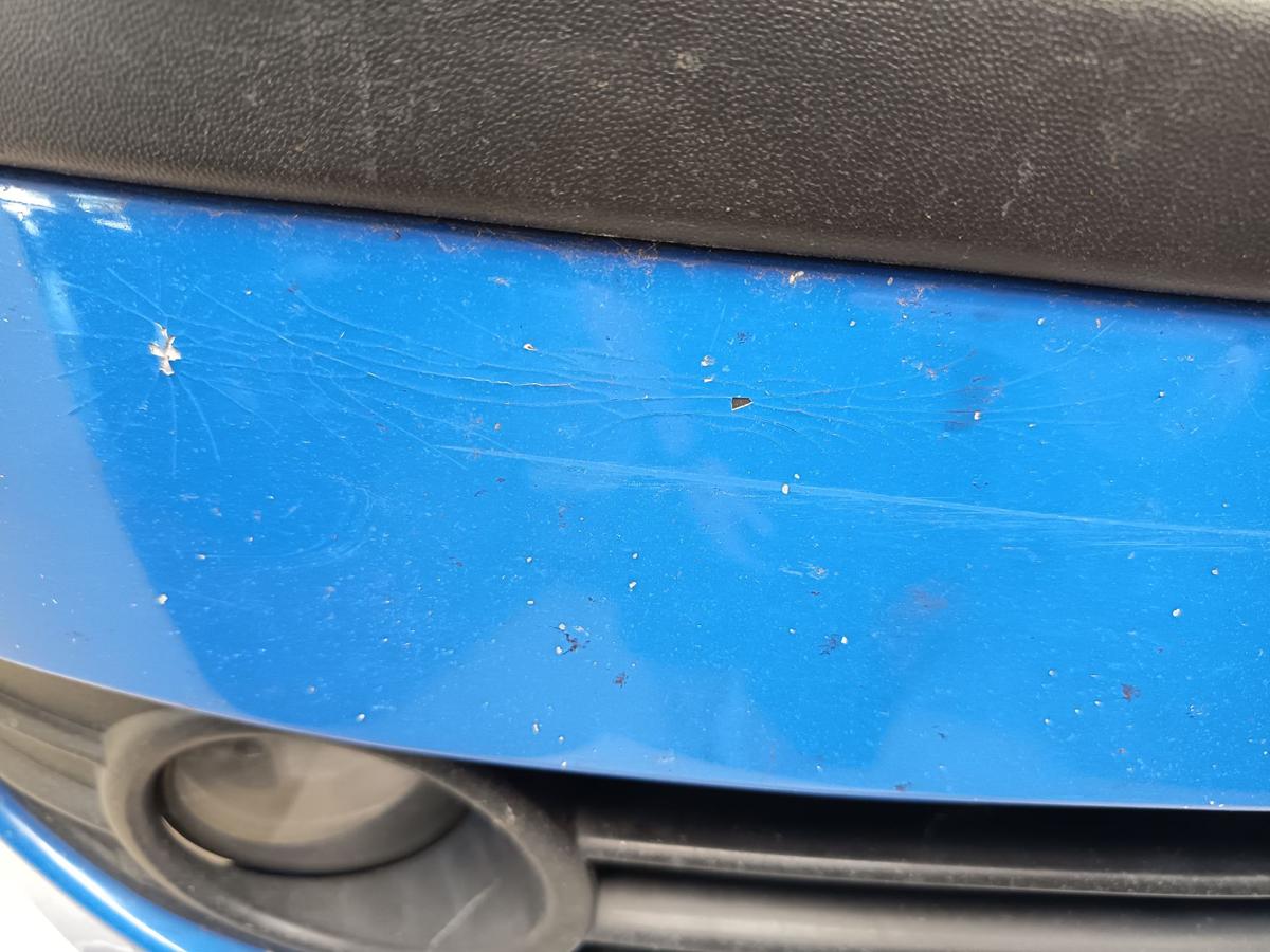 VW Polo 9N3 original Sto&szlig;stange vorne LA5F Summer Blue Baujahr 2007