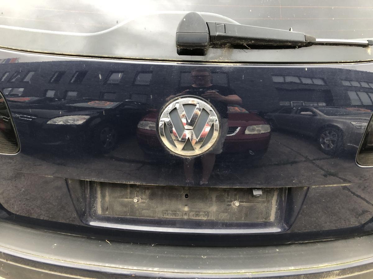 VW Touareg 7L Heckklappe mit Heckscheibe im Rohbau LA5G Perlblau 02-06