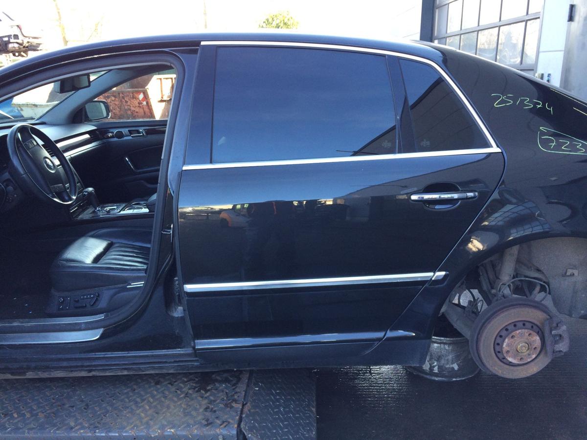 VW Phaeton original Tür hinten links Fond (Roh) R9V Tarantellaschwarz Bj 2006