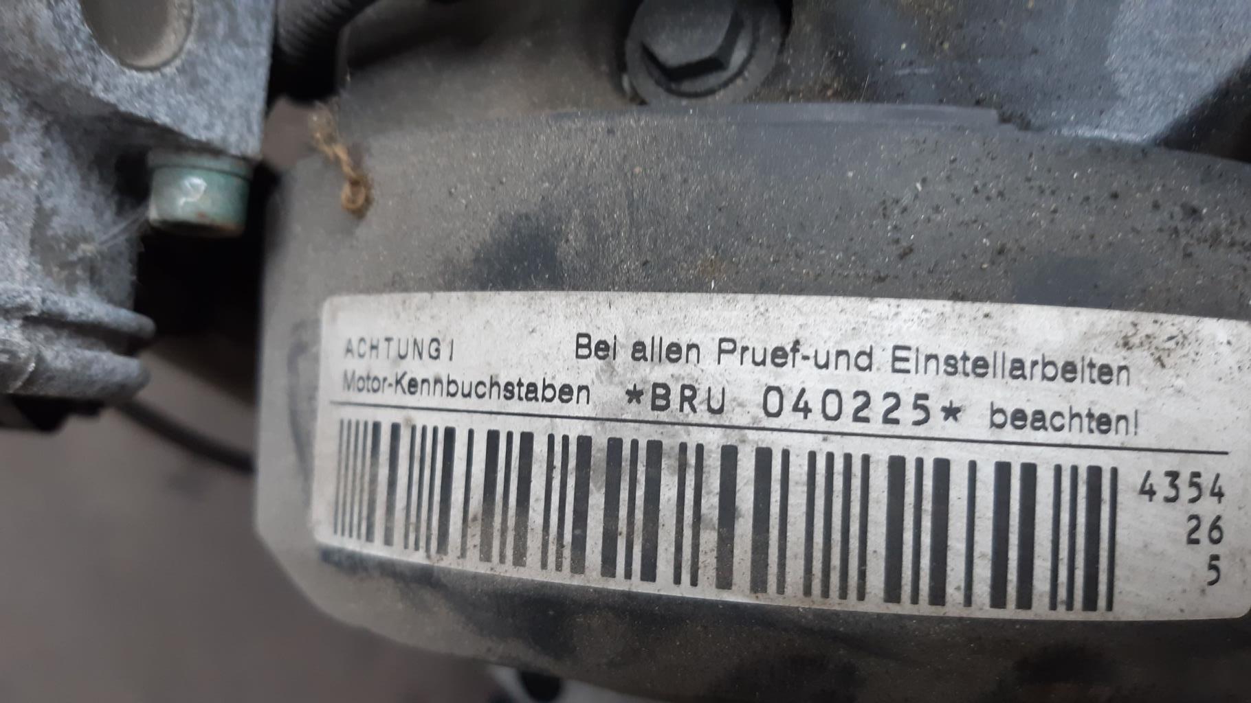 VW Golf 5 1,9TDI 66KW Bj.2004 original Motor Motorcode BRU