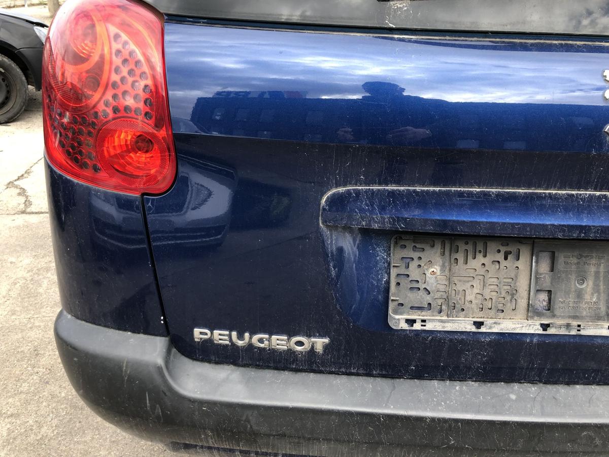 Peugeot 207SW Heckklappe ohne Heckscheibe im Rohbau KPL Montebello blau