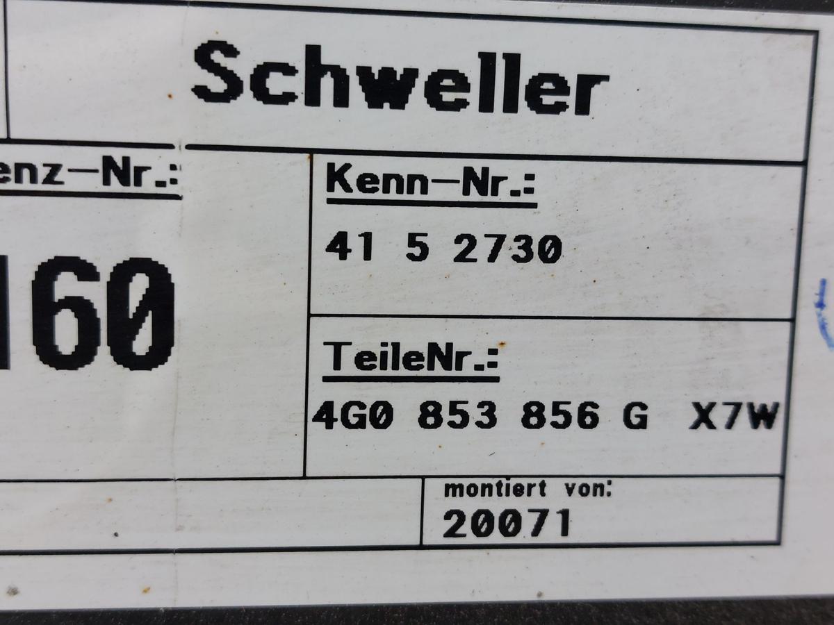 Audi A6 Avant 4G C7 Schwellerverkleidung rechts Seitenschweller Kombi OEM LX7W