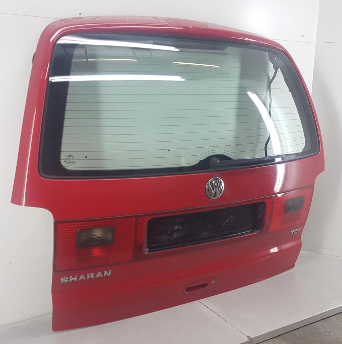 VW Sharan Heckklappe Heckdeckel in LY3D Tornadorot Bj2000 Facelift 00-04