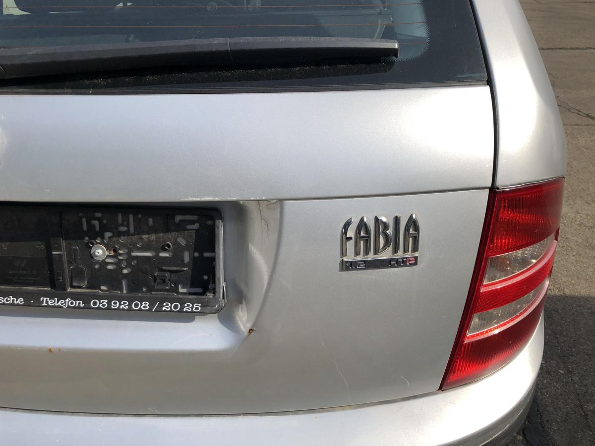 Skoda Fabia 6Y Heckklappe mit Scheibe Kombi im Rohbau LF7T Diamant Silber ROST