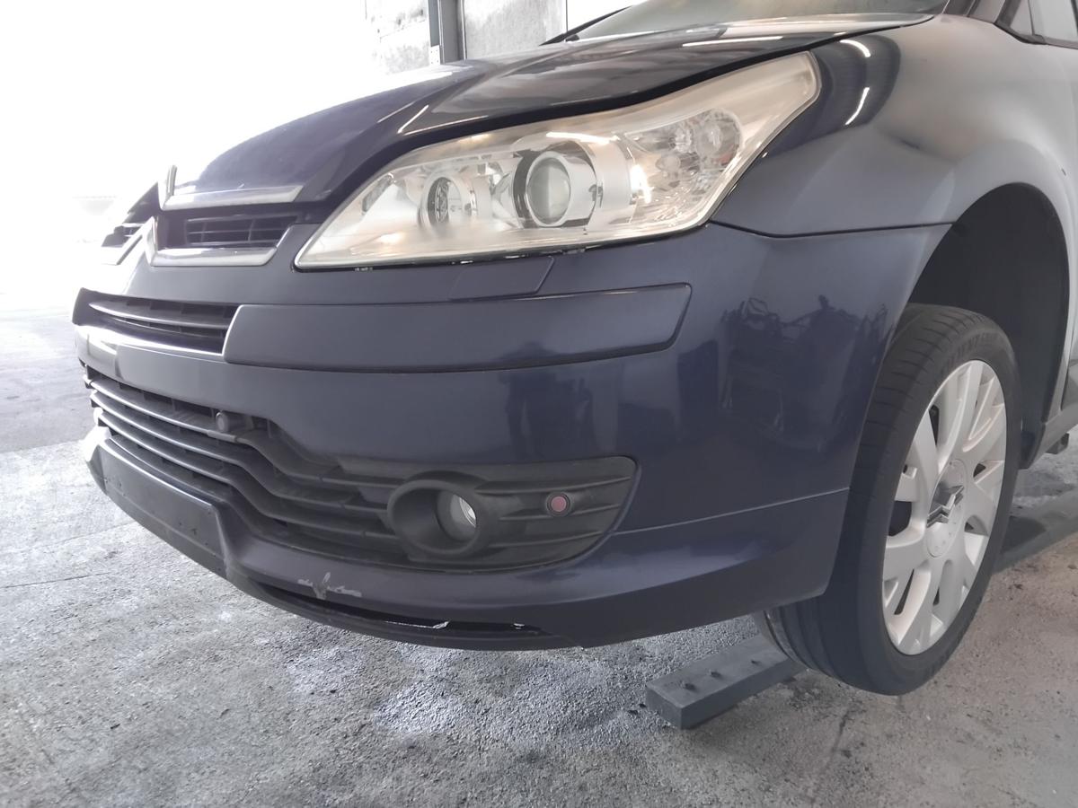 Citroen C4 original Sto&szlig;f&auml;nger Sto&szlig;stange vorn mit PDC und SRA BJ2007 KPU Oriental Blau