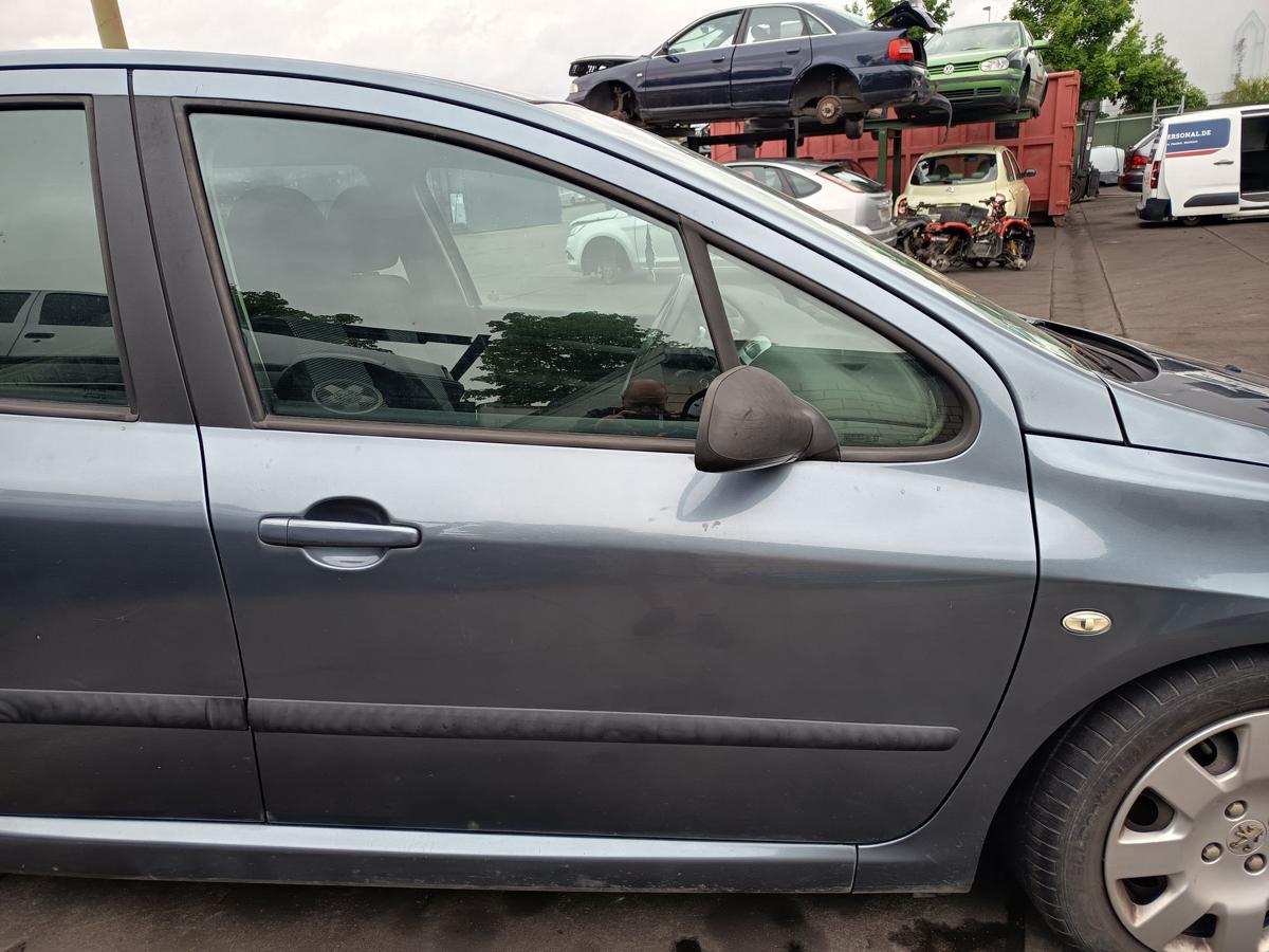 Peugeot 307 orig Tür vorn rechts Beifahrertür 5türer EZW Eisengrau Bj 2005