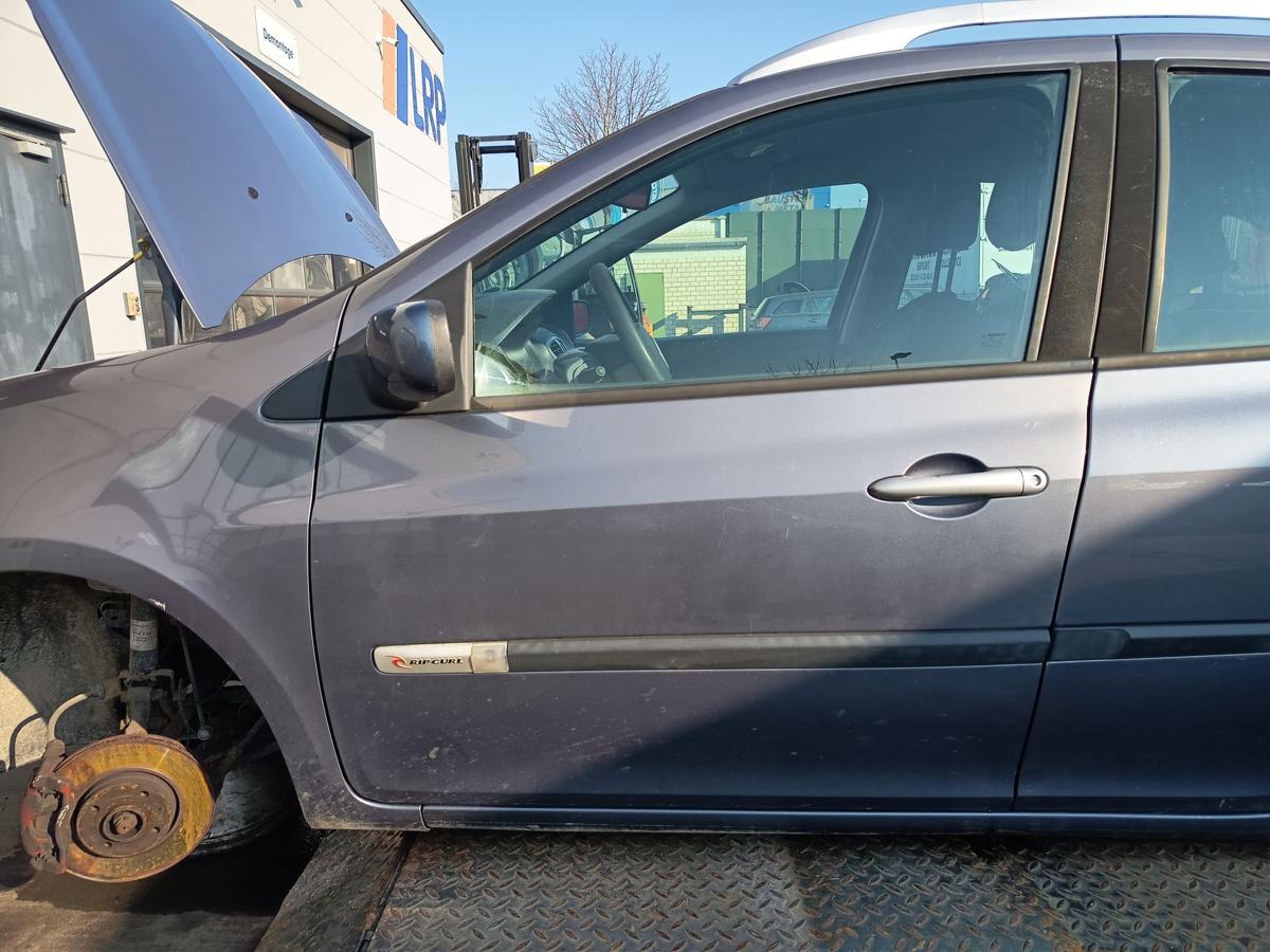 Renault Clio III Kombi original T&uuml;r vorne links TEJ47 Blue Gris Baujahr 2008