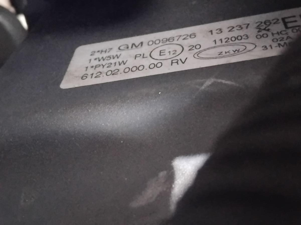 Opel Corsa C original Scheinwerfer rechts ZKW Elipsoid mit LWR BJ2006 13237262