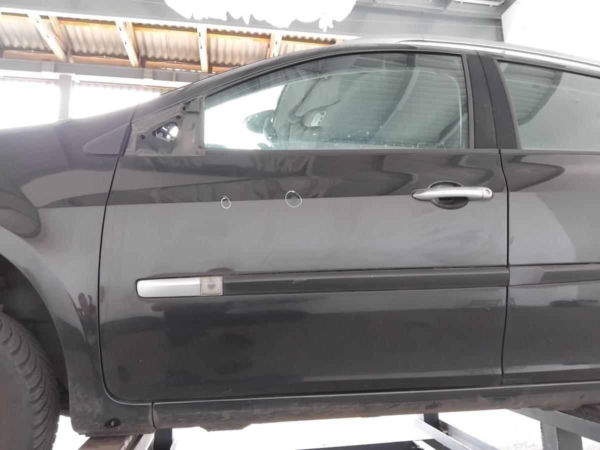 Renault Clio 3 T&uuml;r vorn links Fahrert&uuml;r 5-t&uuml;rig NV676 Perlmuttschwarz BJ2009