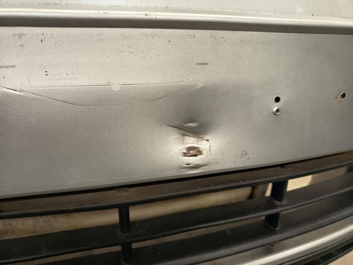 Skoda Octavia 1Z original Sto&szlig;stange vorne LF7T Silber vor Facelift Bj 2007