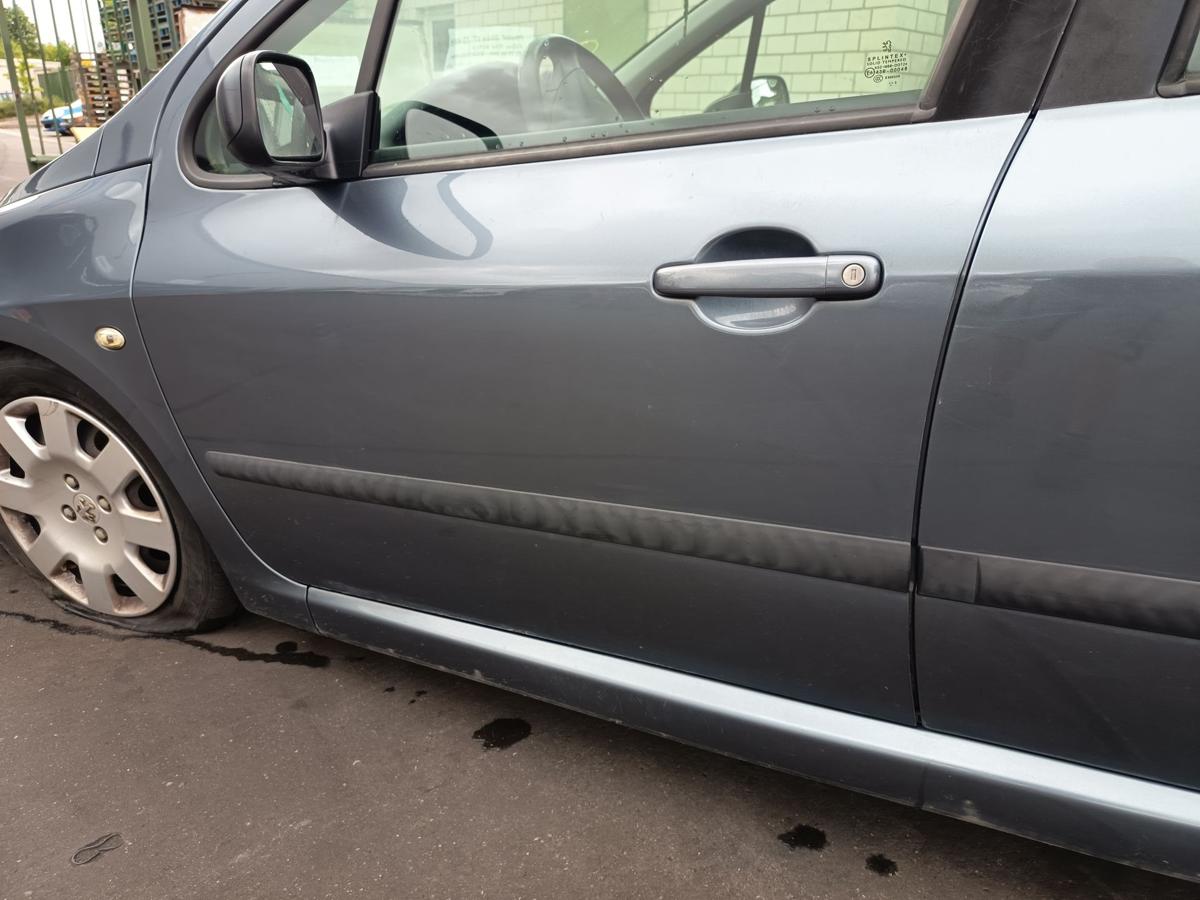 Peugeot 307 orig Tür vorn links Fahrertür 5türer EZW Eisengrau Bj 2005