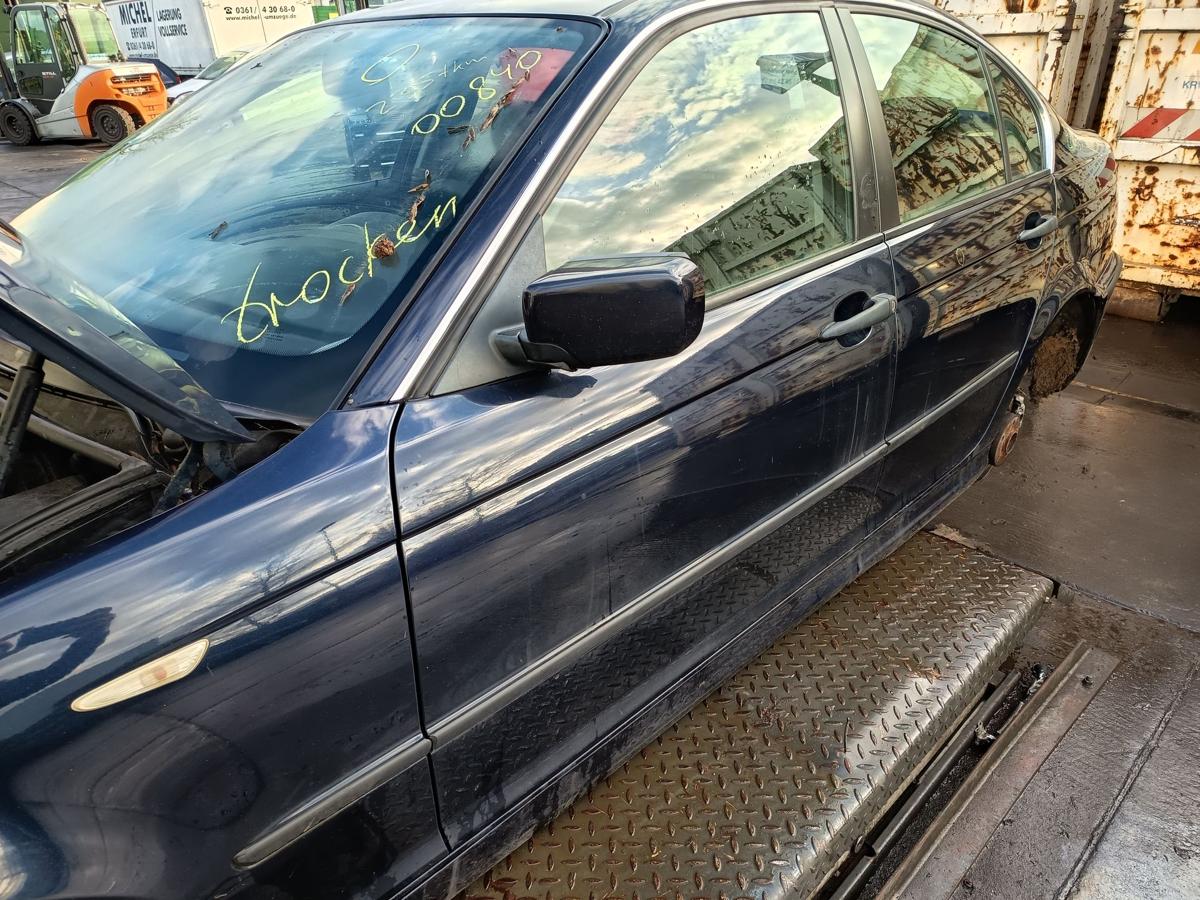 BMW E46 original T&uuml;r vorn links Fahrer 317/5 Orientblau Bj 2005