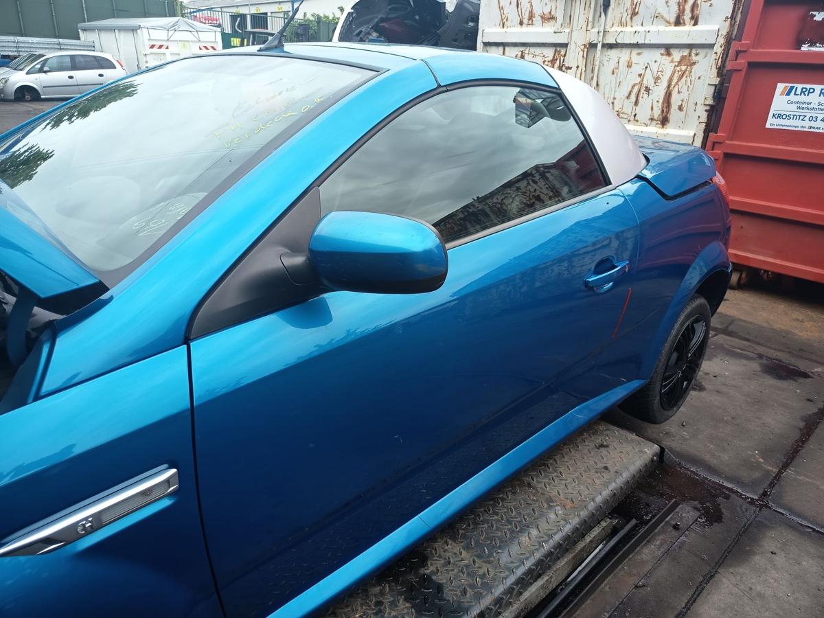 Opel Tigra Twintop original T&uuml;r links Fahrer Rohbau Z21H Antiguablau Bj 2007