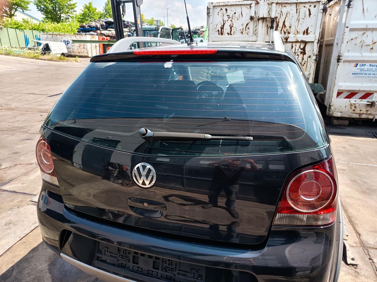VW Polo Cross 9N3 orig Heckklappe mit Scheibe Kofferraum LC9Z Black Bj 2007
