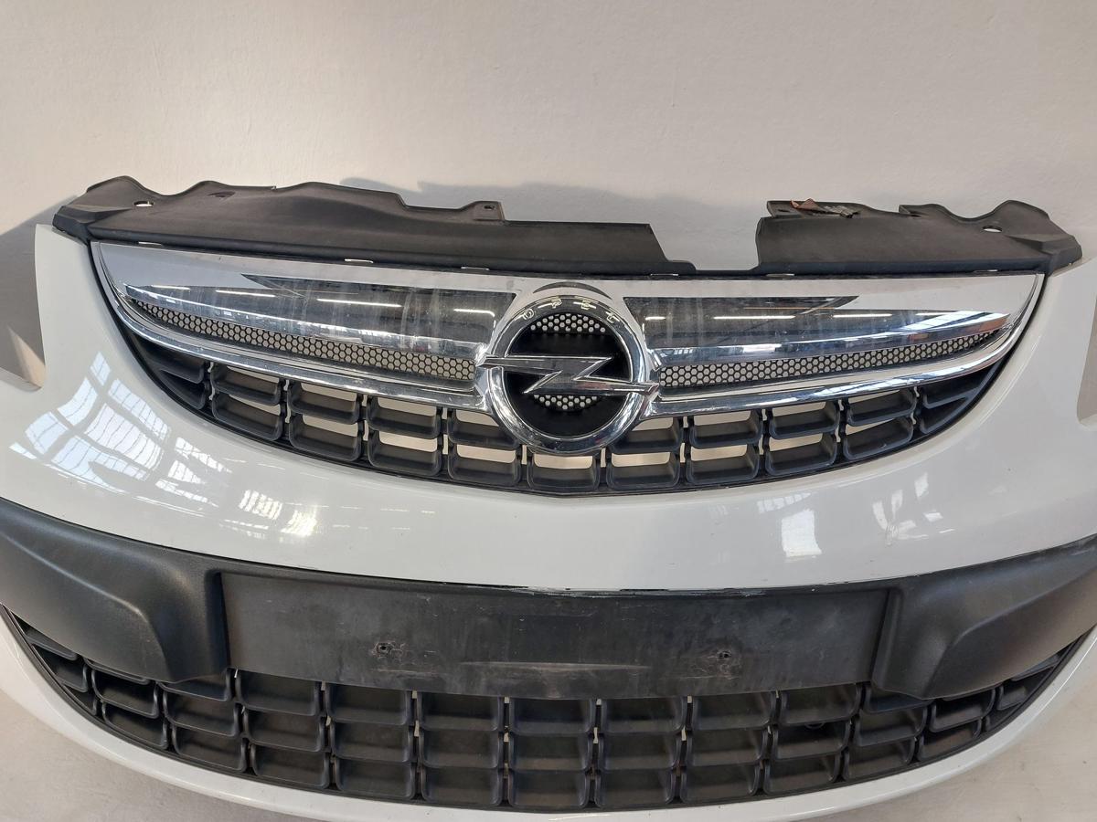 Opel Corsa D ab 2010 Stossf&auml;nger vorn Facelift NSW Bumper GFO weiss Stossstange
