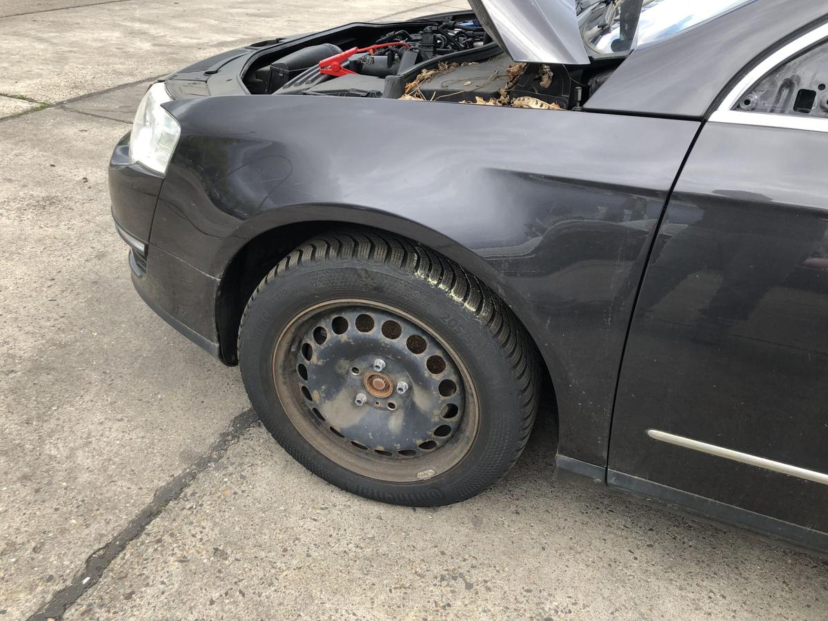 VW Passat 3C B6 Variant Kotfl&uuml;gel vorn links Fahrerseite LC8Z Moccabrown OEM