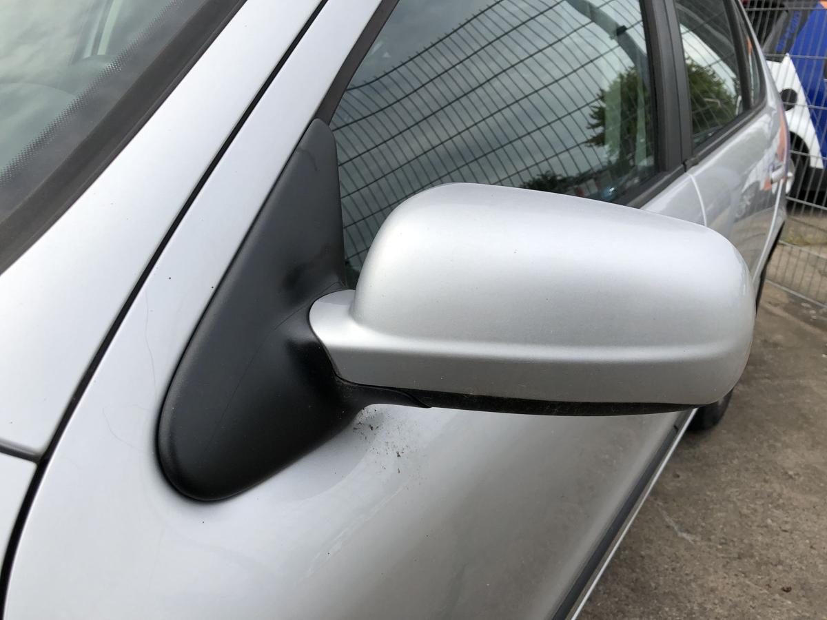 Seat Leon 1M Aussenspiegel links Seitenspiegel manuelle Verstellung LS7N silber